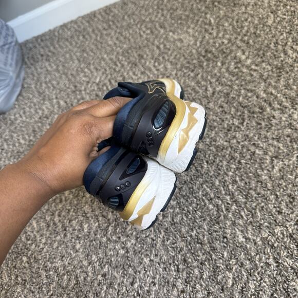 ASICS Gel-Kayano 27 Womens Running Training Sneakers Shoe Size 7.5 Blue Gold - Picture 4 of 9